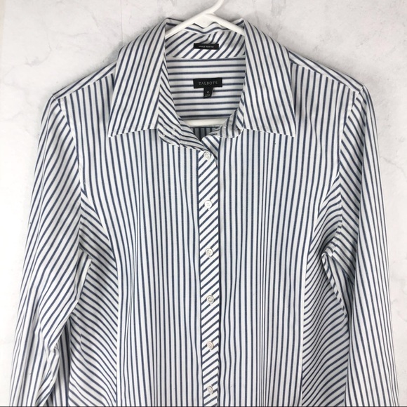 [Talbots] Stripe Button Down Shirt - Picture 2 of 3